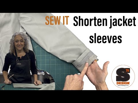 S79 Sewing tutorial: How to shorten sleeves on a lined jacket / coat