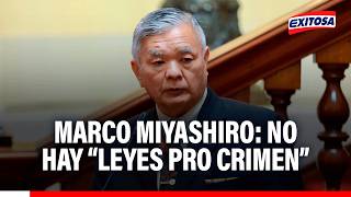🔴🔵 Candidato Marco Miyashiro afirma que no hay "Leyes Pro Crimen"