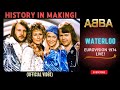 ABBA S Legendary Eurovision 1974 Performance Waterloo Wins Hearts