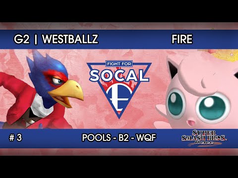 Fight For SoCal 3 - G2 | Westballz (Falco) VS Fire (Jigglypuff) - SSBM - Pools B2 (WQF)