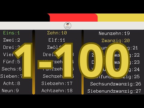 1-100 German numbers ( Fast and easy )