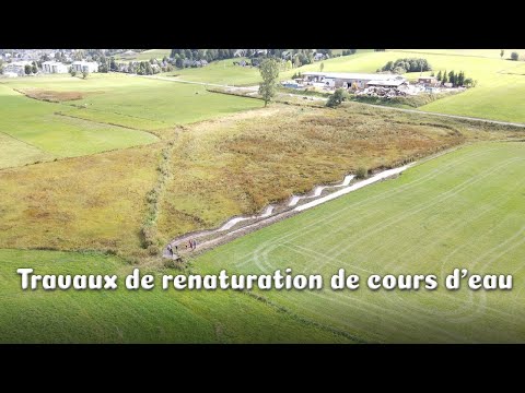 Travaux de renaturation de cours d'eaux