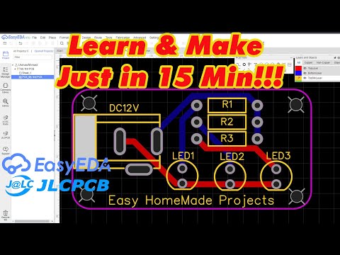 Learn PCB Designing Just in 15 Minutes!  EasyEDA + JLCPCB Complete Tutorial 2023