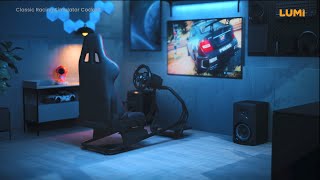 Classic Racing Simulator Cockpit | LRS03-BS-KP01 | LUMI Game