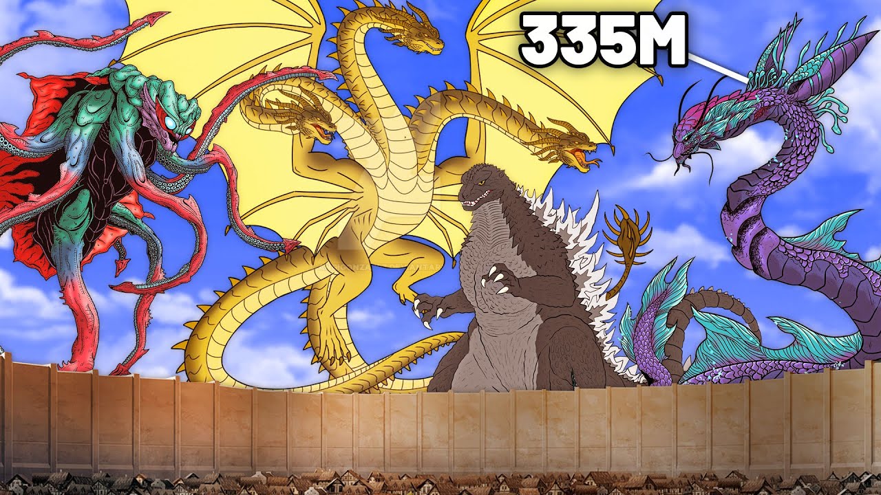 MONSTERS from MONSTRVERSE Compared to WALL MARIA from Shingeki no Kyojin (Attack on Titan)