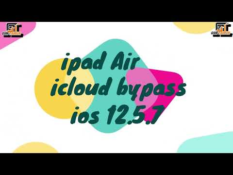 iPad Air - IOS 12.5.7 Untethered iCloud bypass done 100% after Jailbreak with FRPFILE_AIO_ Bypass.