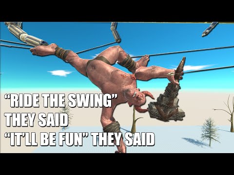 HOW FAR CAN YOU SWING - Animal Revolt Battle Simulator