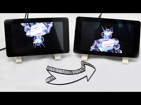 How to rotate 7" raspberry LCD with touch screen