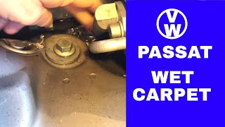 VW Passat Wet Carpets Wet interior Wet ECU Solved / Fix