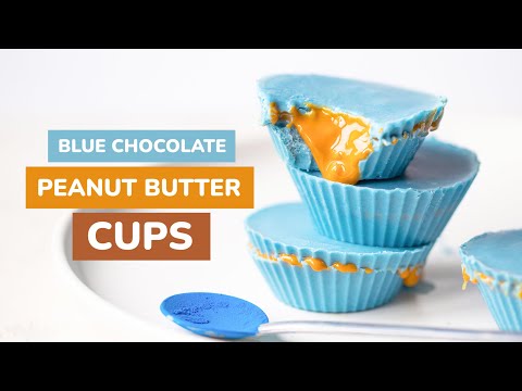 How to Make Magic Blue Peanut Butter Cups | Naturally Colored Dessert