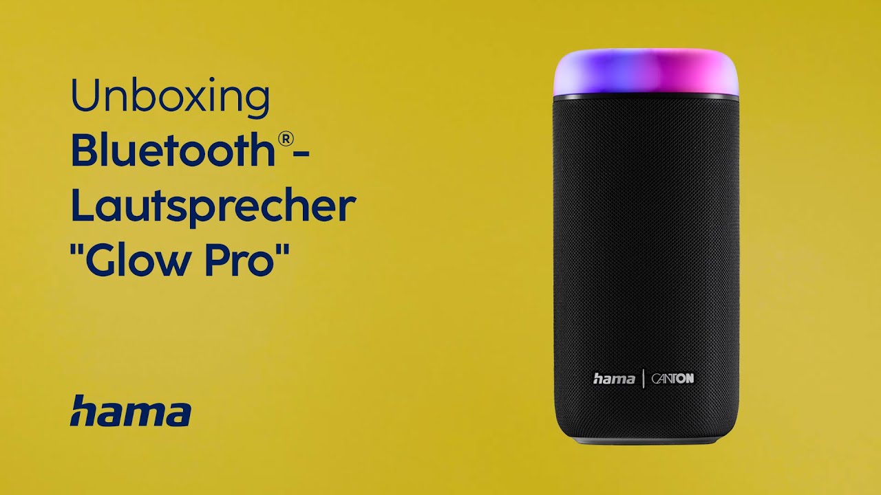 Hama Bluetooth-Lautsprecher Glow Pro Schwarz