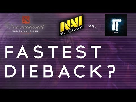 Fastest Dieback ever? - Na'Vi vs. Titan @ TI4 Group Stage
