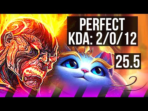 BRAND & Ezreal vs YUUMI & Jinx (SUP) | 2/0/12 | KR Diamond | 25.5