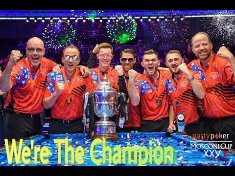 【Pool Live】Mosconi Cup 2018 - Last Moments  -The champion (Full HD)