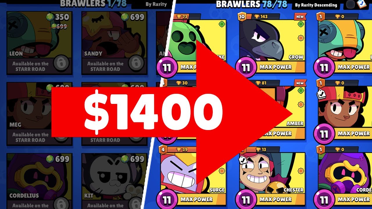 I spent 4 months to Unlock & MAX Every Brawler