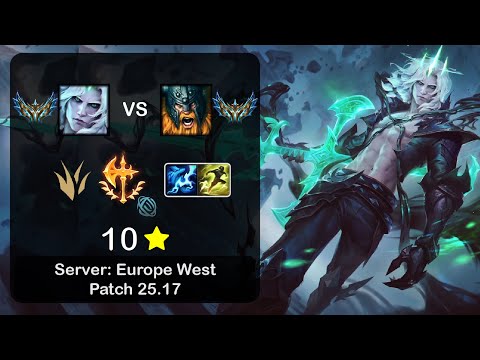 Viego Jungle vs Olaf - EUW Challenger - Patch 25.17