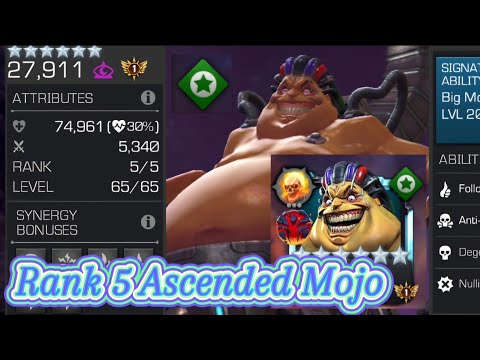 Rank 5 Ascended Mojo Showcase | MCOC