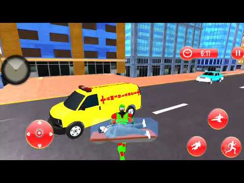 Work as flying robot - super hero and save lives in rescue mission..