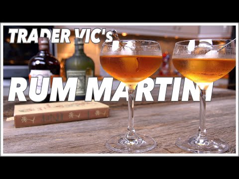 Trader Vic's Rum Martini Cocktail - Cocktails After Dark - Glen And Friends Cooking