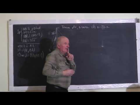 2/2 Lectia 1307 - Teorema celor 3 perpendiculare si reciprocele sale Probleme de geometrie - Clasa 8