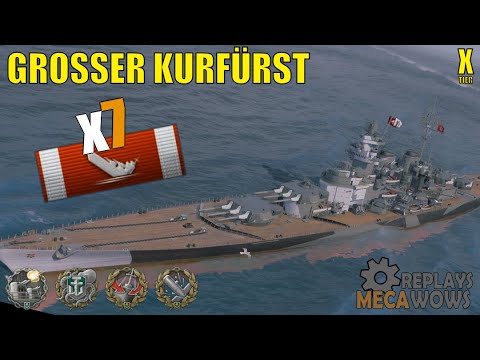 Grosser Kurfürst 7 Kills & 229k Damage | World of Warships Gameplay