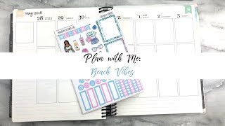 Plan with Me | Beach Vibes | Feat. Golden Plans Co. | Organized with Olivia