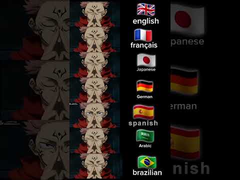 Sukuna’s Domain Expansion in Multiple Languages!!!