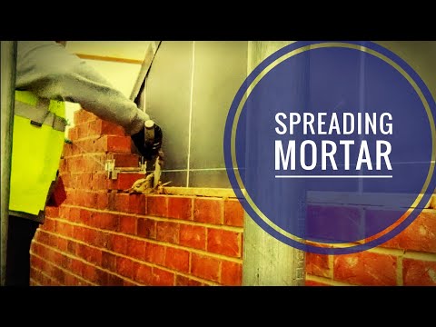 Bricklaying Efficiency Tips - Spreading Mortar