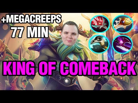 KING OF COMEBACK WITH MEGA CREEPS - AdmiralBulldog Plays Nature's Propheto - Dota 2