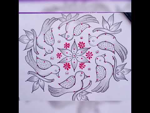 🌺 Daily Daily 🌺 Excellent 🌺 unique 🌺 flowers kolam 👍🌺 just 11 dots🌺 different method 🌺 pulli kolam 🌺