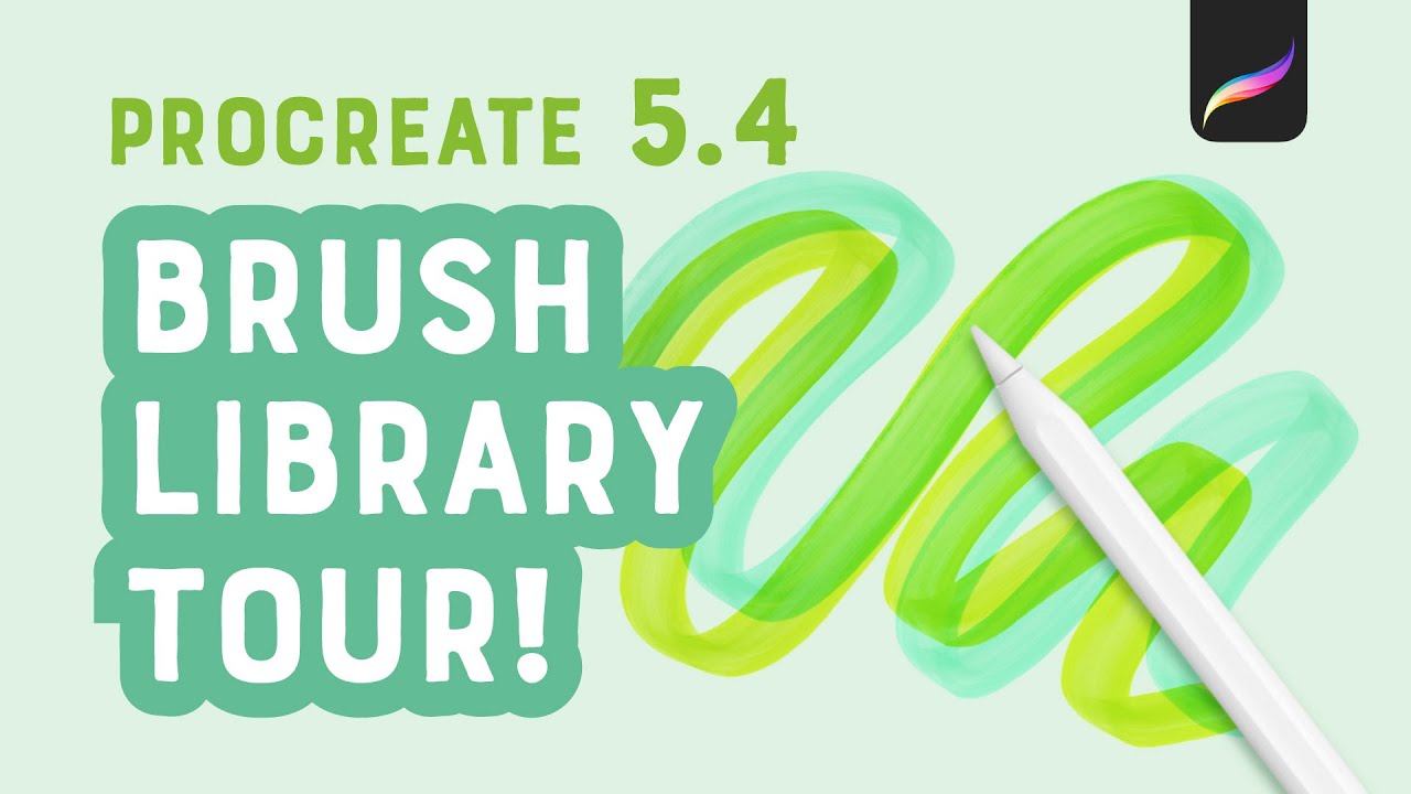 New Procreate Update! Version 5.4 Brush Library Tour
