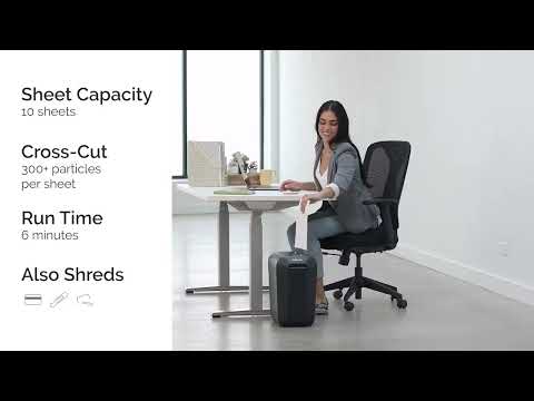 Video of the Fellowes Powershred LX65 Cross Cut Shredder Black Shredder