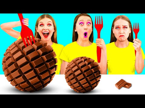 Big, Medium and Small Plate Challenge | Who Wins the Cooking War by PaRaRa Challenge