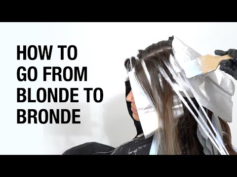 How to Balayage from Blonde to Bronde | Natural...