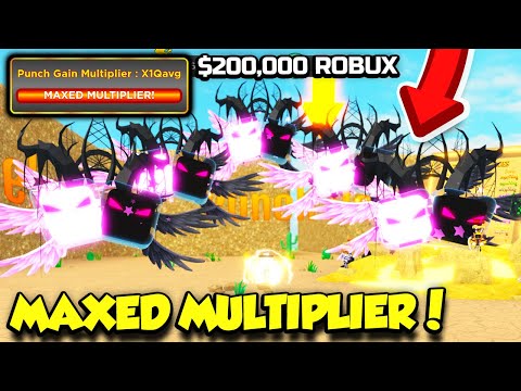 I Spent $200,000 ROBUX On The MAXED MULTIPLIER In Strongest Punch Simulator!! (Roblox)