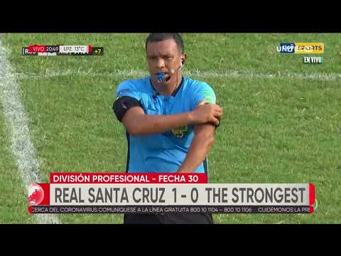 Real Santa Cruz amarga a The Strongest (1-0) y lo deja sin el título