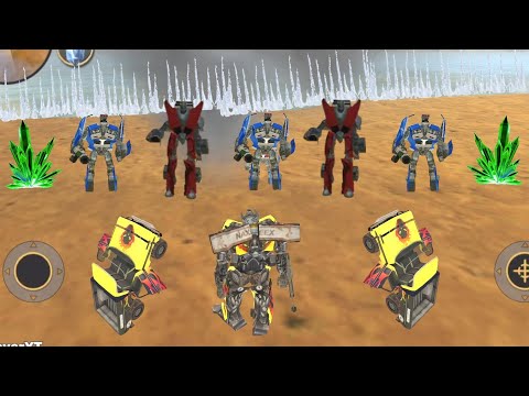 Vegas Crime Simulator (Transformer Fight Group Robot Car) Robot Ship on Sea - Android Gameplay HD