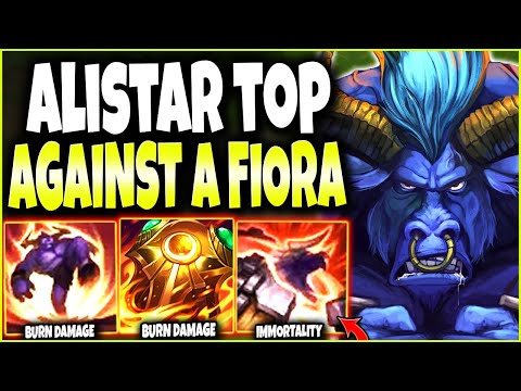 A Season 12 Fiora Top Lane vs my IMMORTAL ALISTAR BUILD 🔥 LoL Top Alistar Preseason 2022 Gameplay