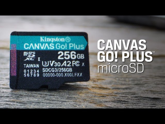 Vídeo relacionado con Kingston Canvas Go! Plus microSD Tarjeta de Memoria Categoria 10, UHS-I 256GB microSDXC 170R A2 U3 V30 Card con ADP