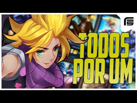 NOVO MODO TODOS POR UM - 5 EZREAL VS 5 DR. MUNDO - frdh4y