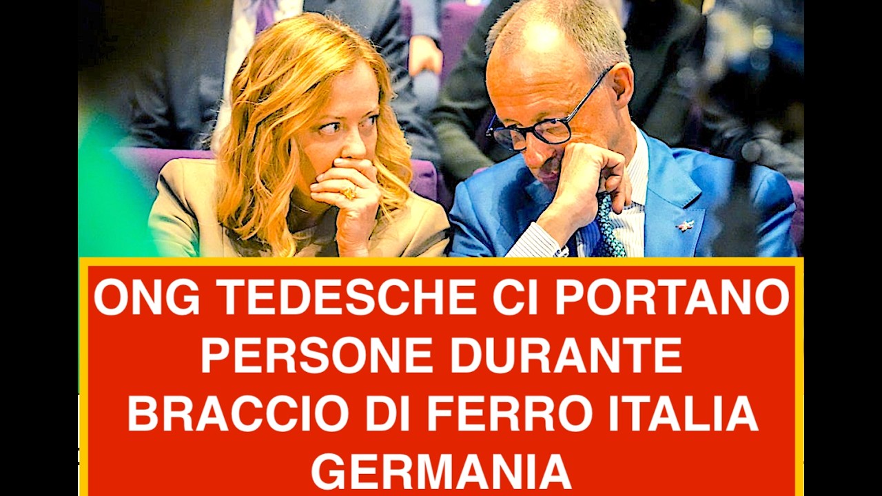 ONG TEDESCHE CI PORTANO PERSONE DURANTE IL BRACCIO DI FERRO TRA ITALIA E GERMANIA