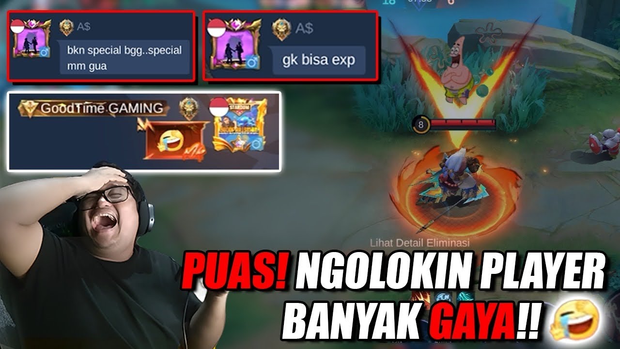 PUAS nya GUA!!! Ngolokin PLAYER BANYAK GAYA‼️🔥
