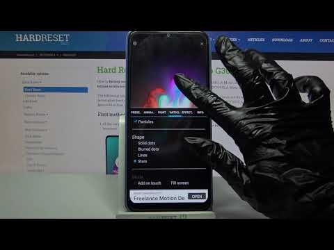 How to Apply Live Wallpaper in Motorola Moto G30 - Animated Wallpaper Magic Fluids