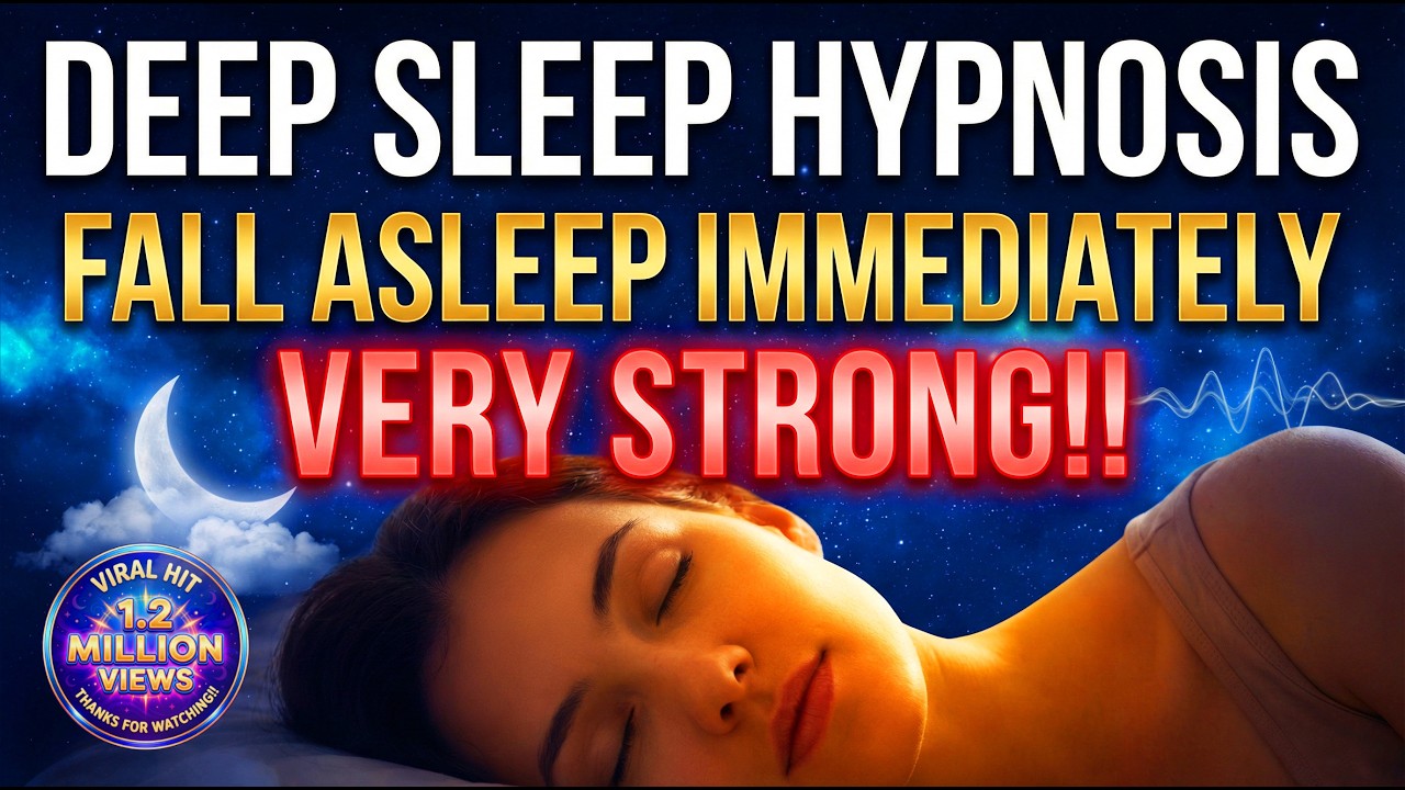 Sleep Hypnosis Deep Relaxation (Caution: Very Strong!) ~ Dream Journey