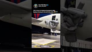 This is How an Airplane Emergency Slide Deploys During an Aircraft Evacuation😳