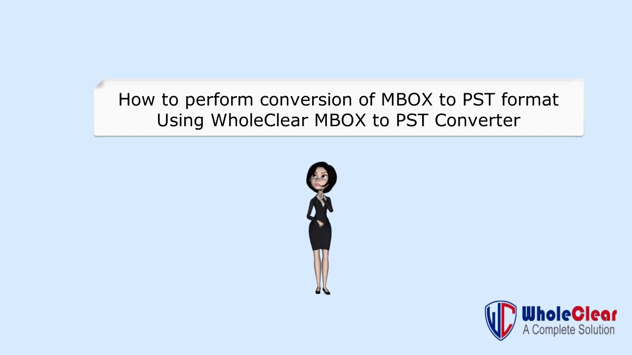 WholeClear MBOX To PST Converter demo video