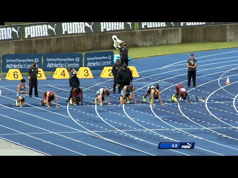 U16 Men 100m 2022 Australian Track & Field Championships