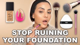 The Correct Way to Set Foundation for a Skin-Like Finish