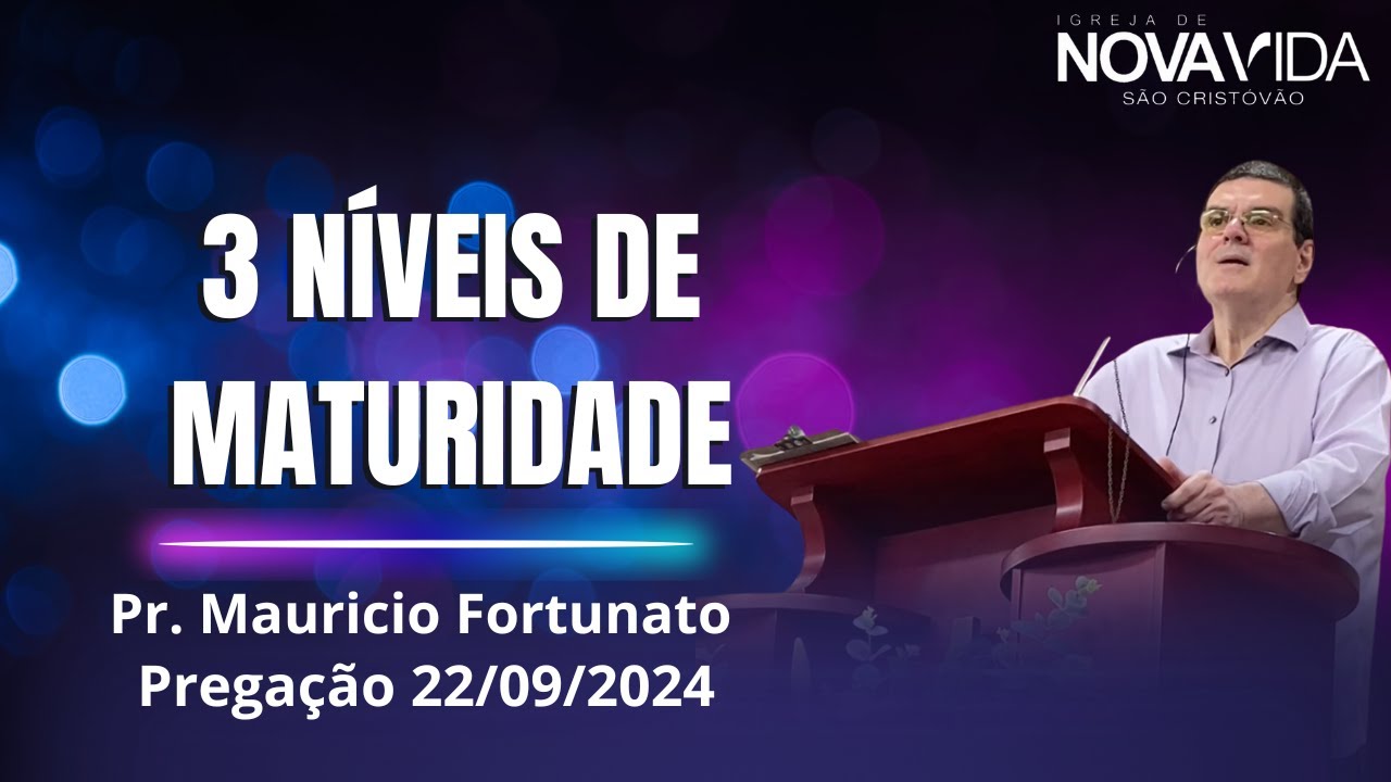 3 níveis de maturidade  (1Jo. 2: 12 -14)