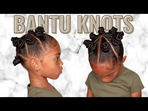 Hair Tutorial: Easy BANTU KNOT Hairstyle For Kids
